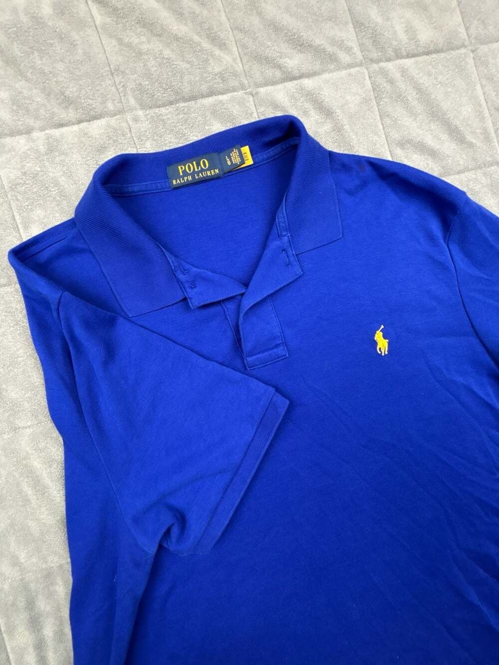 Polo Ralph Lauren Men's Blue Short Sleeve Polo Shirt Size Large